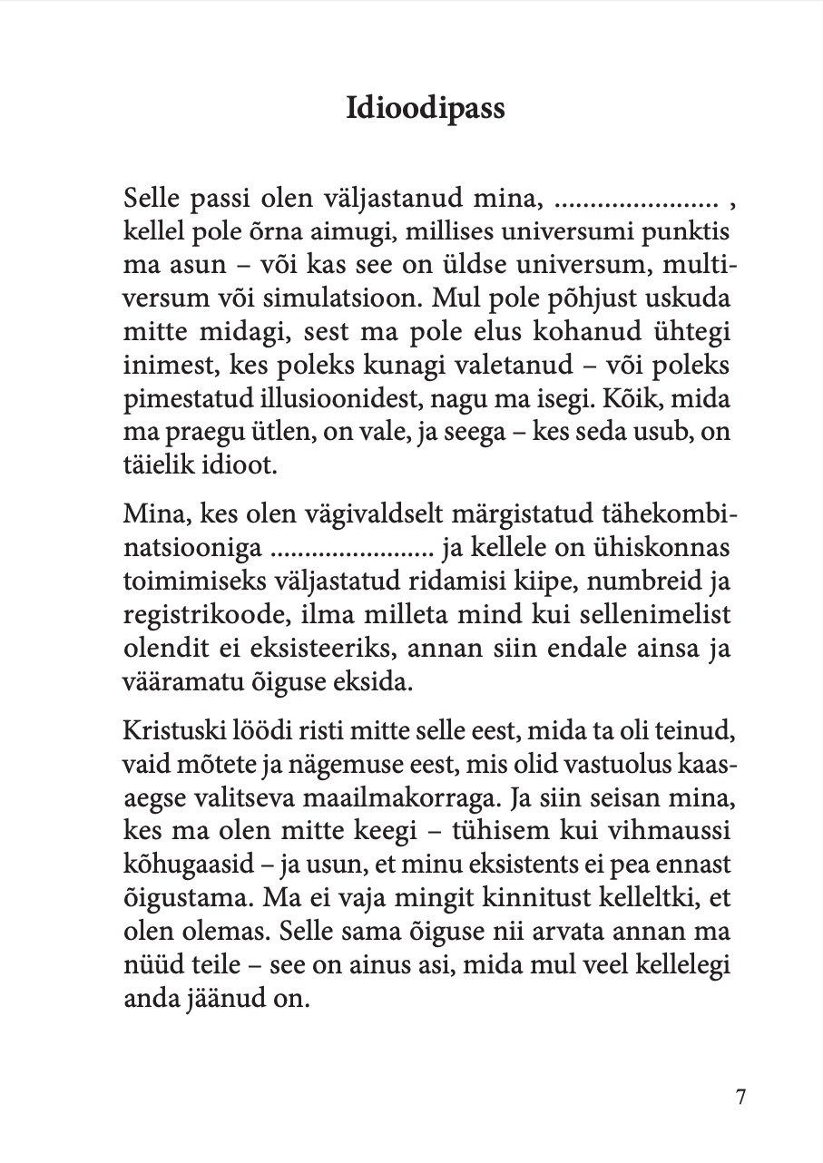 Rainer Jancis – Idioodipass - Image 2